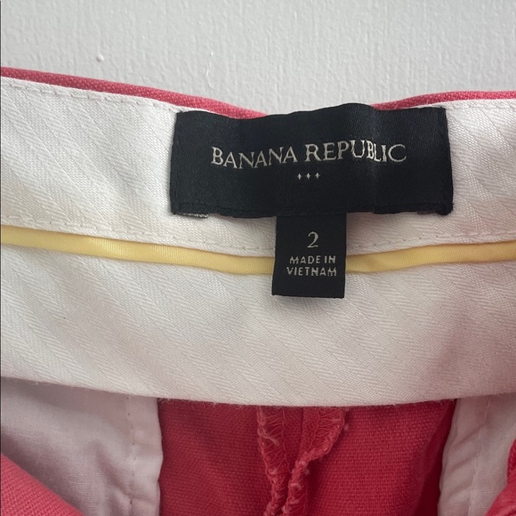 Banana Republic High Waist Pink Shorts with Belt - Picture 6 of 7